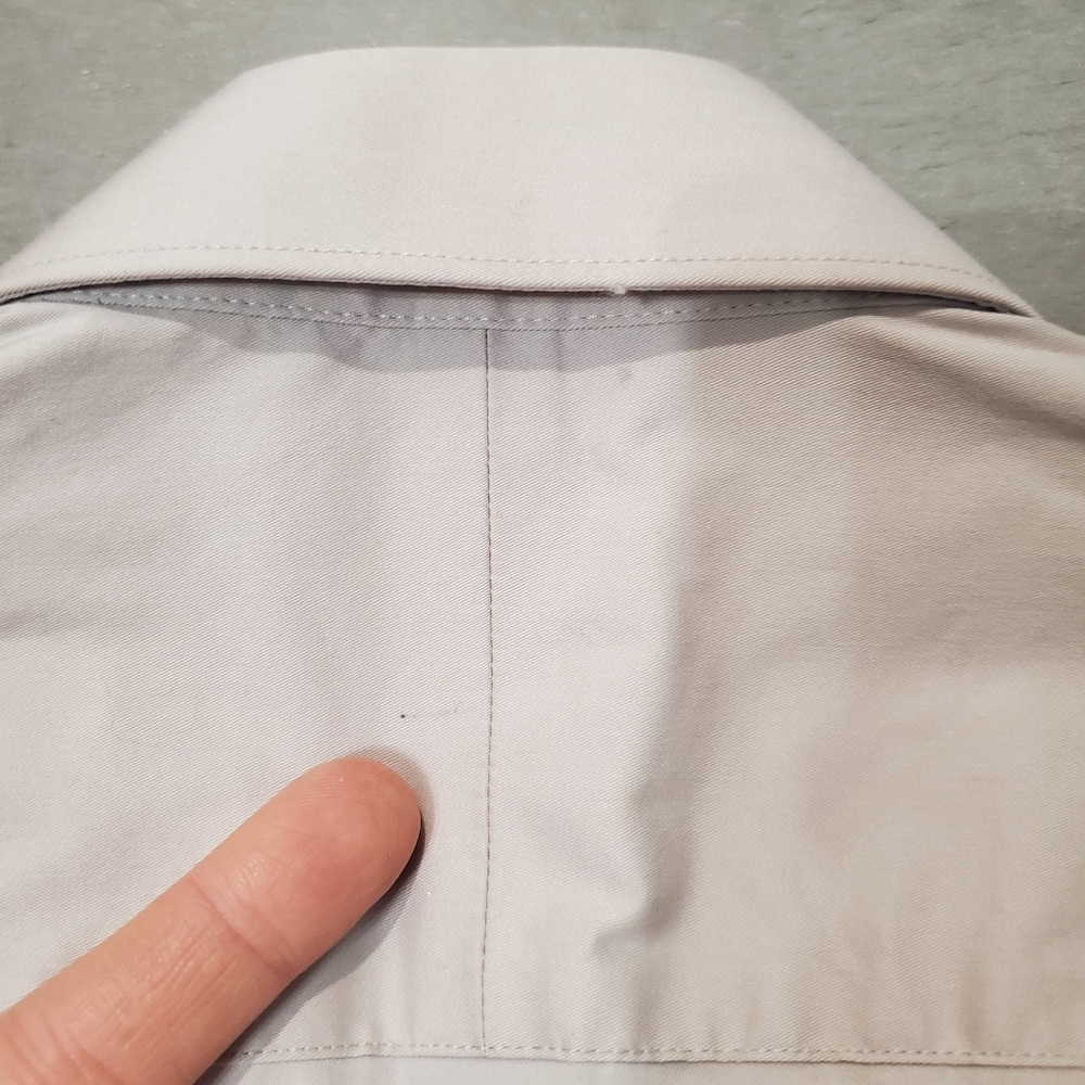 Tiger Of Sweden "Filbrodie" Extra-slim Burton Down Shirt. Long Sleeve Light Grey - Picture 8 of 13